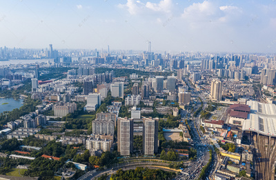 武漢高空航拍圖